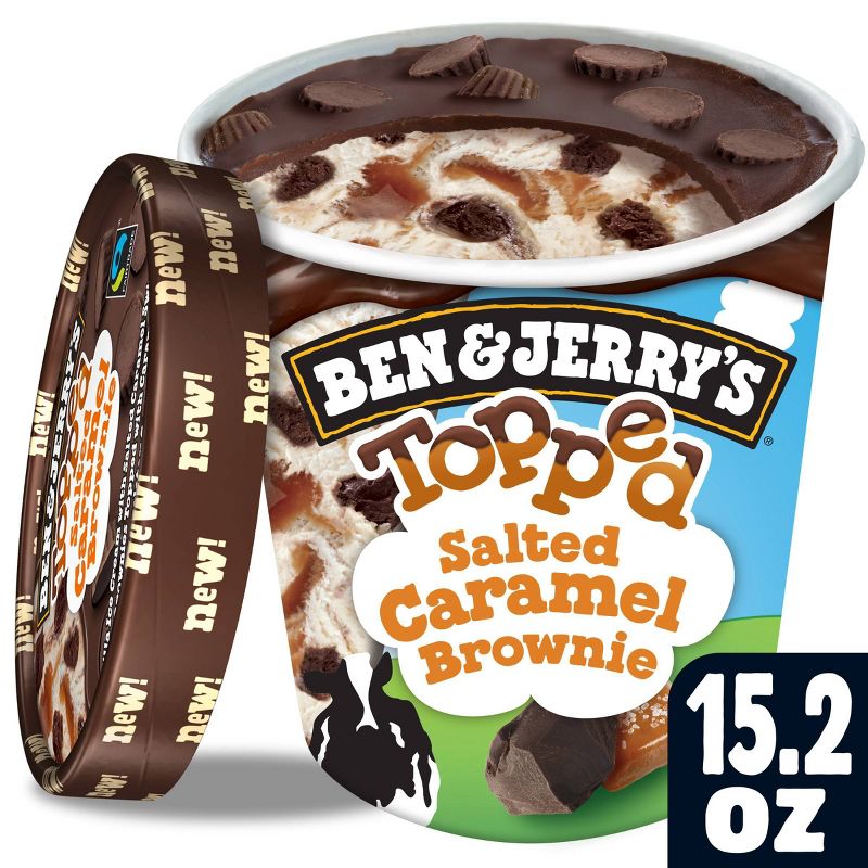 Ben & Jerry's Topped Salted Caramel Brownie Ice Cream - 16oz
