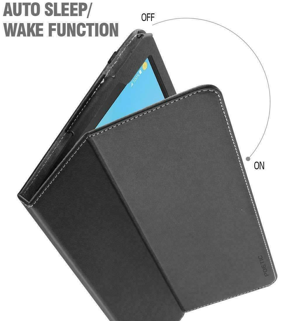 [10 Pieces] Galaxy Tab A 10.5 (2018) Tablet Folio Case Cover Stand Leather Black