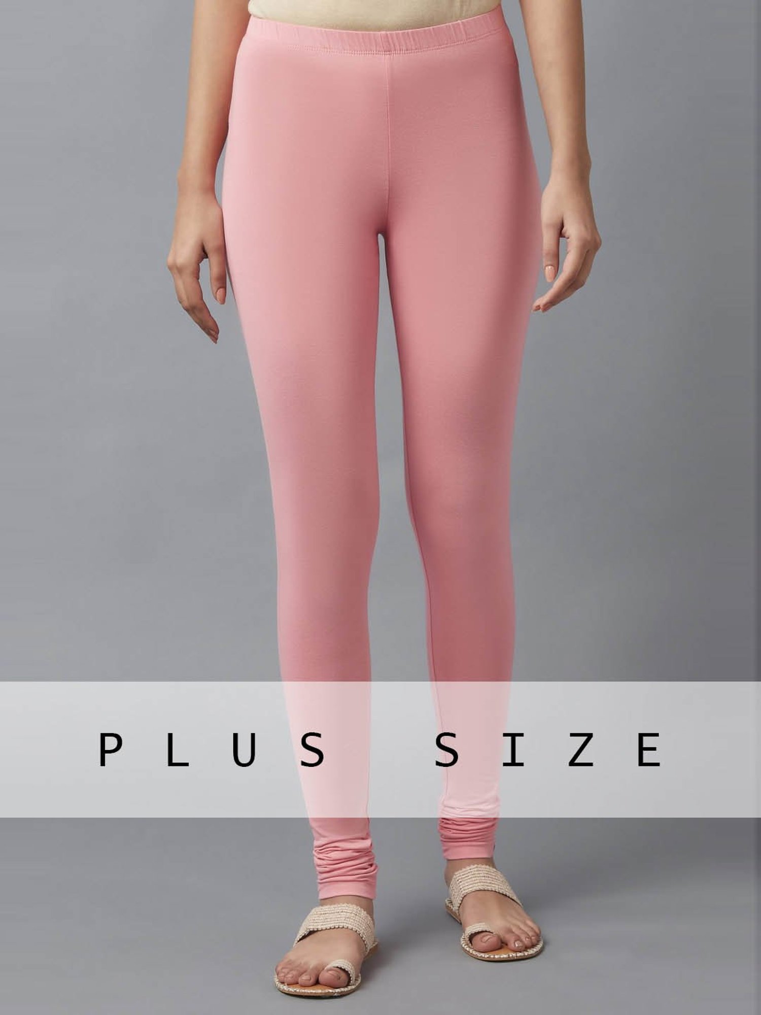 Elleven Pink Plain Churidar