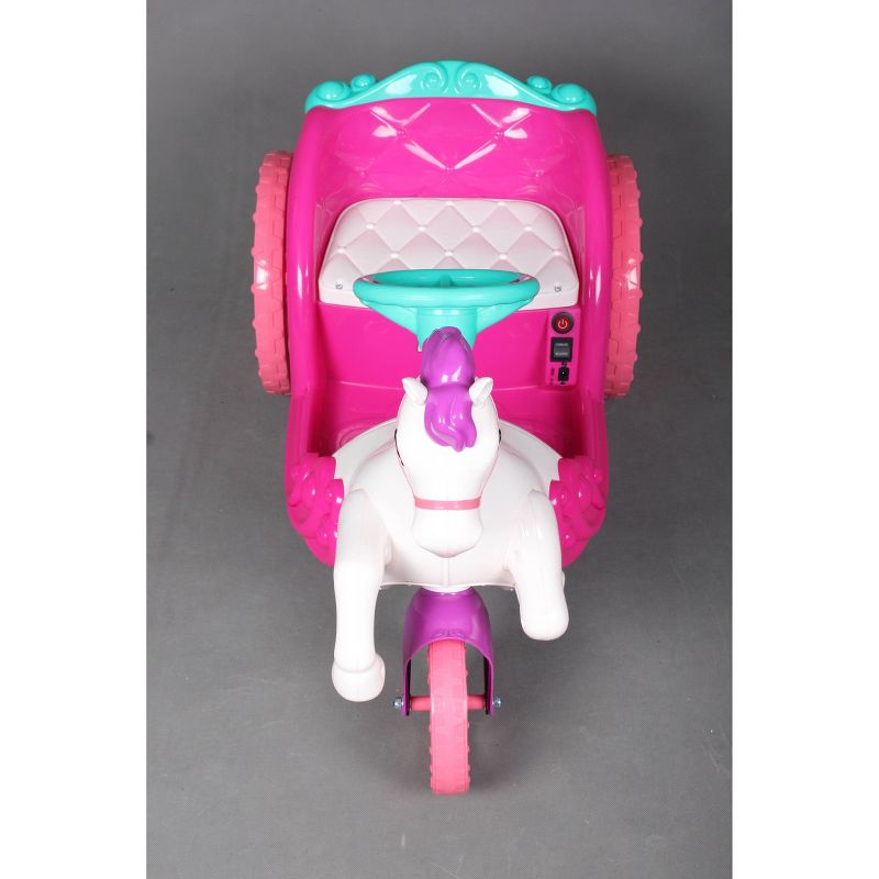 Best Ride on Cars 6V Unicorn Carriage Powered Ride-On - Pink
