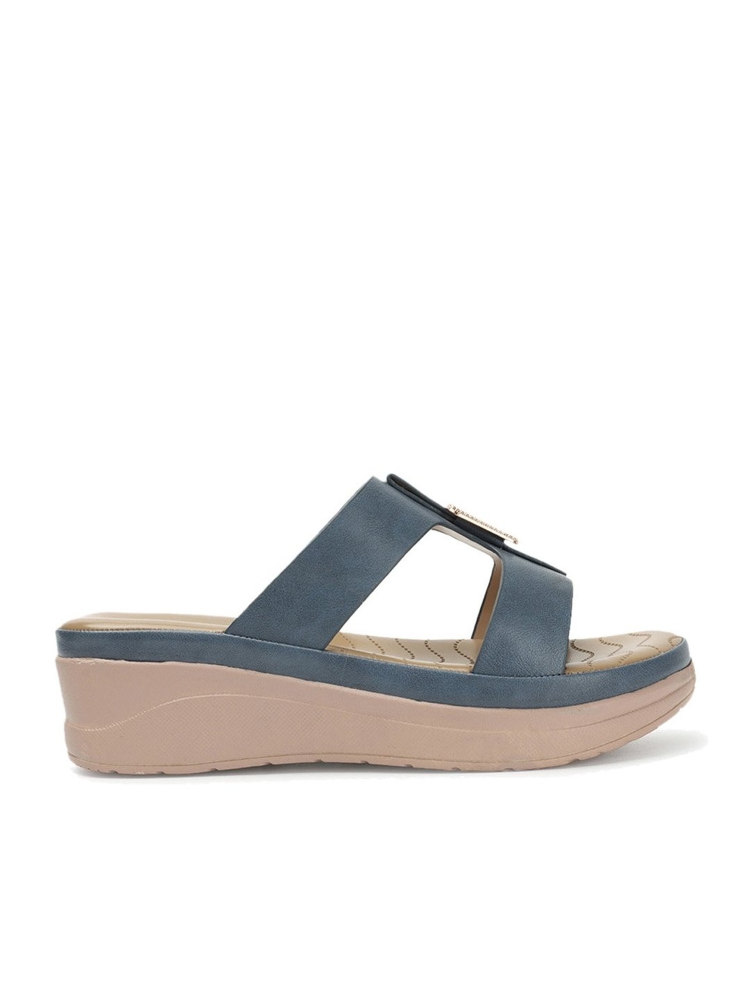 Iconics Women's Blue Casual Wedges