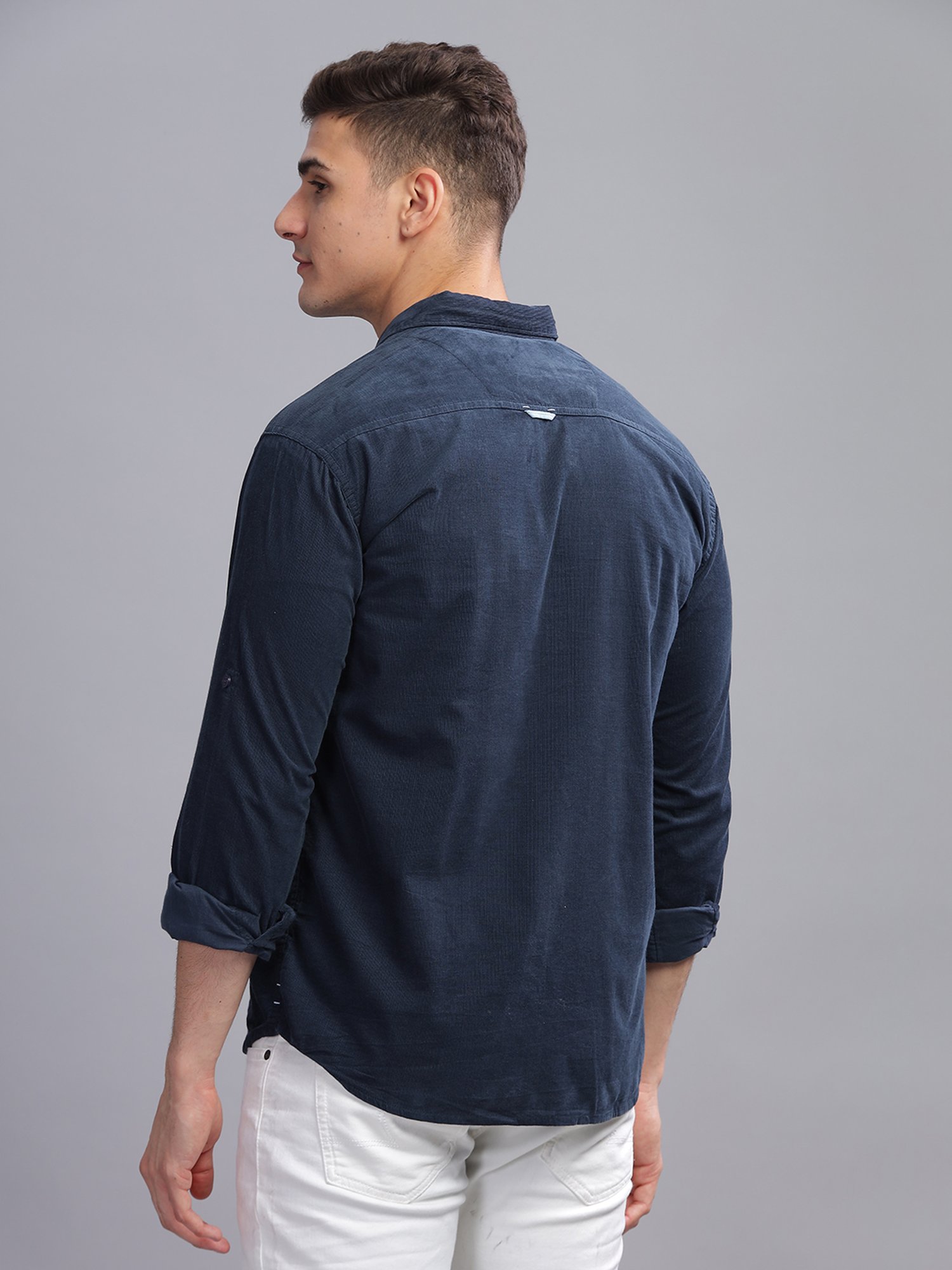 Kuons Avenue Navy Slim Fit Shirt