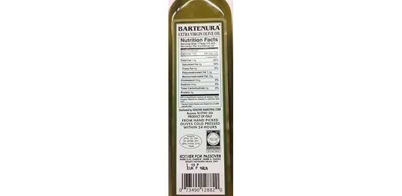 Bartenura Extra Virgin Olive Oil 16.9 floz