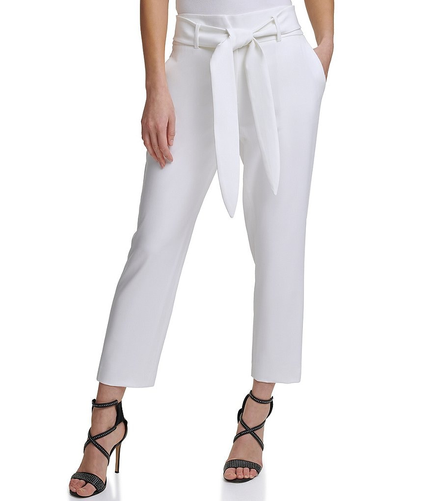 Eva Varro Solid Knit Jersey Banded Hem Pull-On Harem Pants