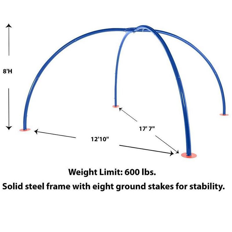 HearthSong Backyard Multi-Use Free Movement Sky Dome Swing Stand for Hanging Swings