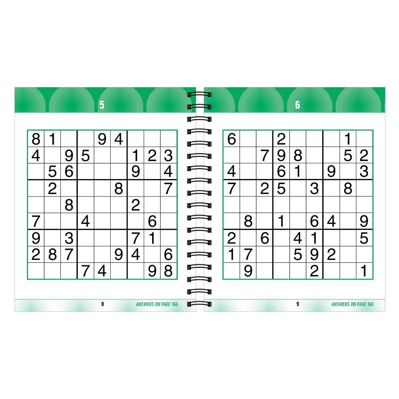Brain Games - Large Print Sudoku (Swirls) - (Brain Games Large Print) (Spiral Bound)