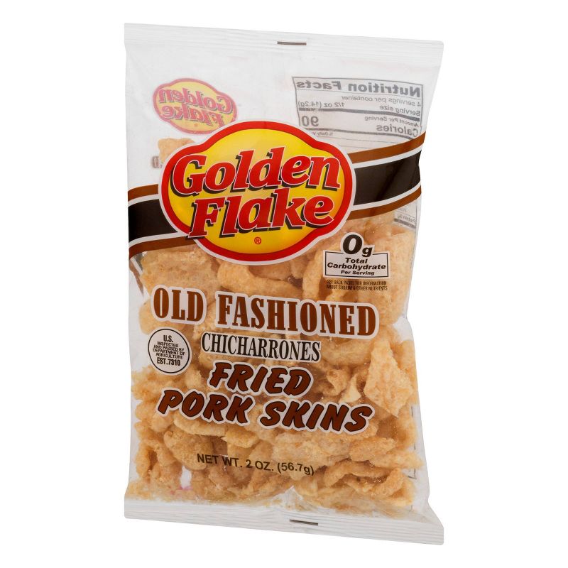 Golden Flake Old Fashioned Chicharrones Fried Pork Skins - 2oz