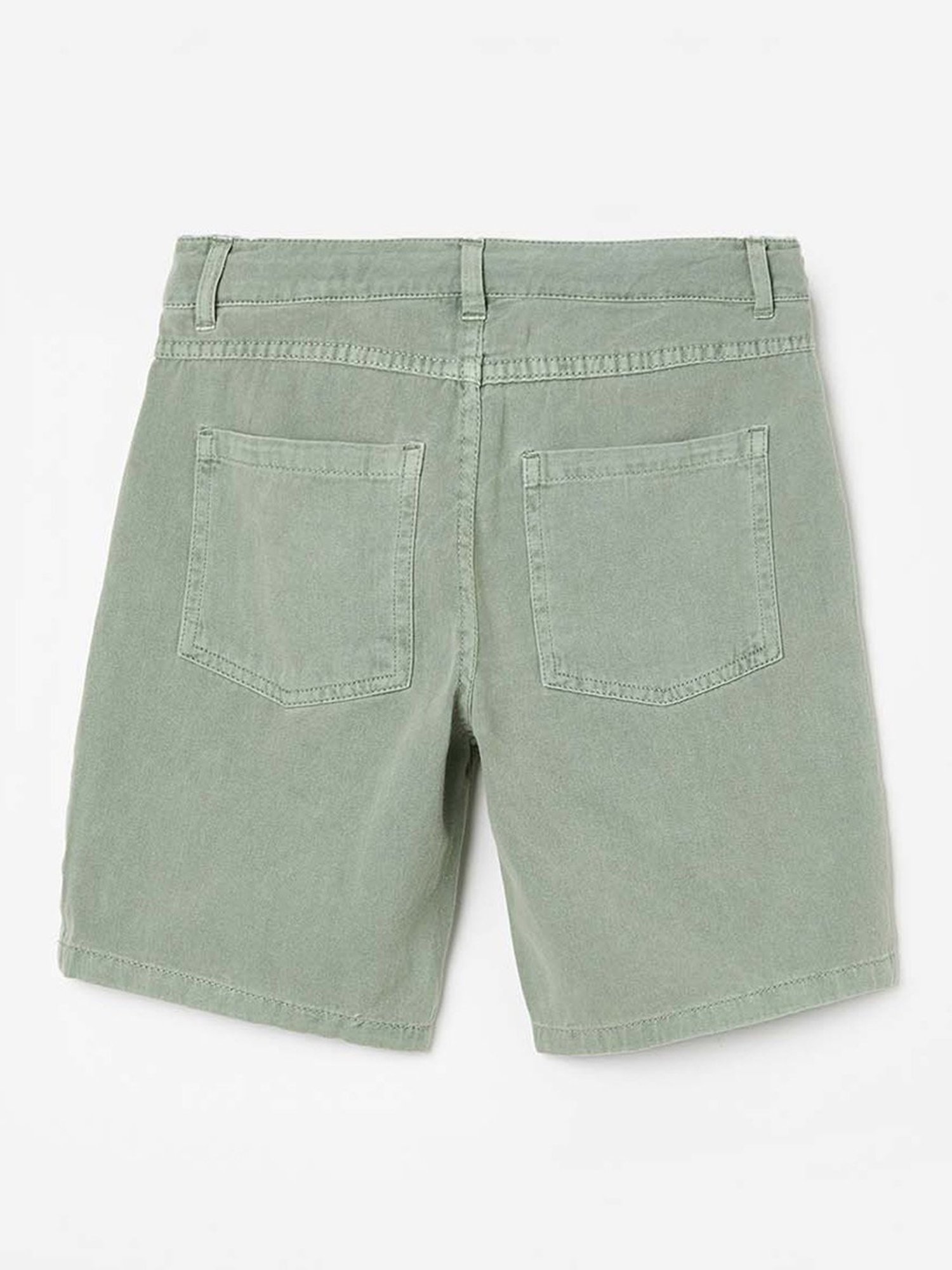 Fame Forever by Lifestyle Kids Sage Green Cotton Regular Fit Shorts