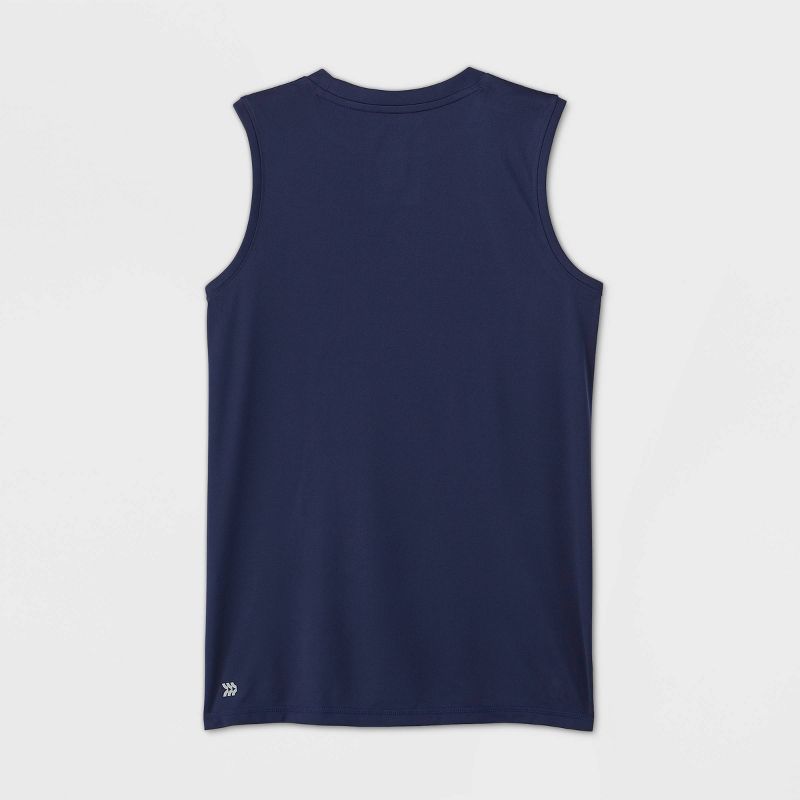 Boys' Sleeveless USA Graphic T-Shirt - All in Motion™ Navy M
