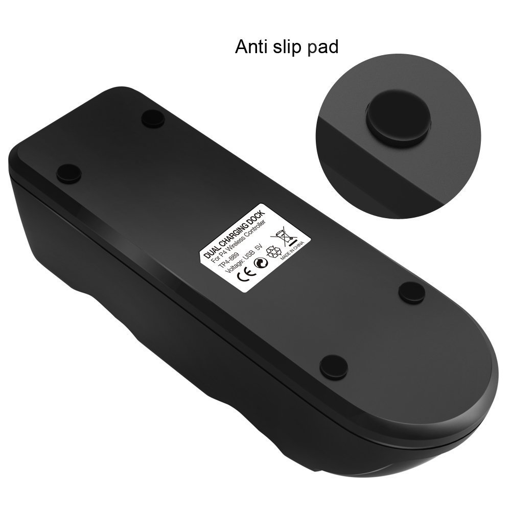 Gooze PS4 Controller Charger, DualShock 4 Controller USB Charging Station Dock, PlayStation Charging Station for Sony Playstation PS4 / PS4 Slim / PS4 Pro Controller