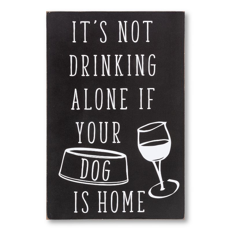 Lone Elm Studios Set of 3 Wood Dog Themed Wall D'ecor