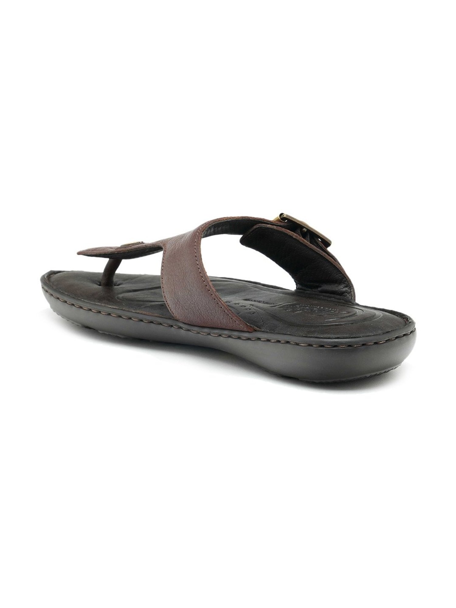Florsheim Men's Brown T-Strap Sandals