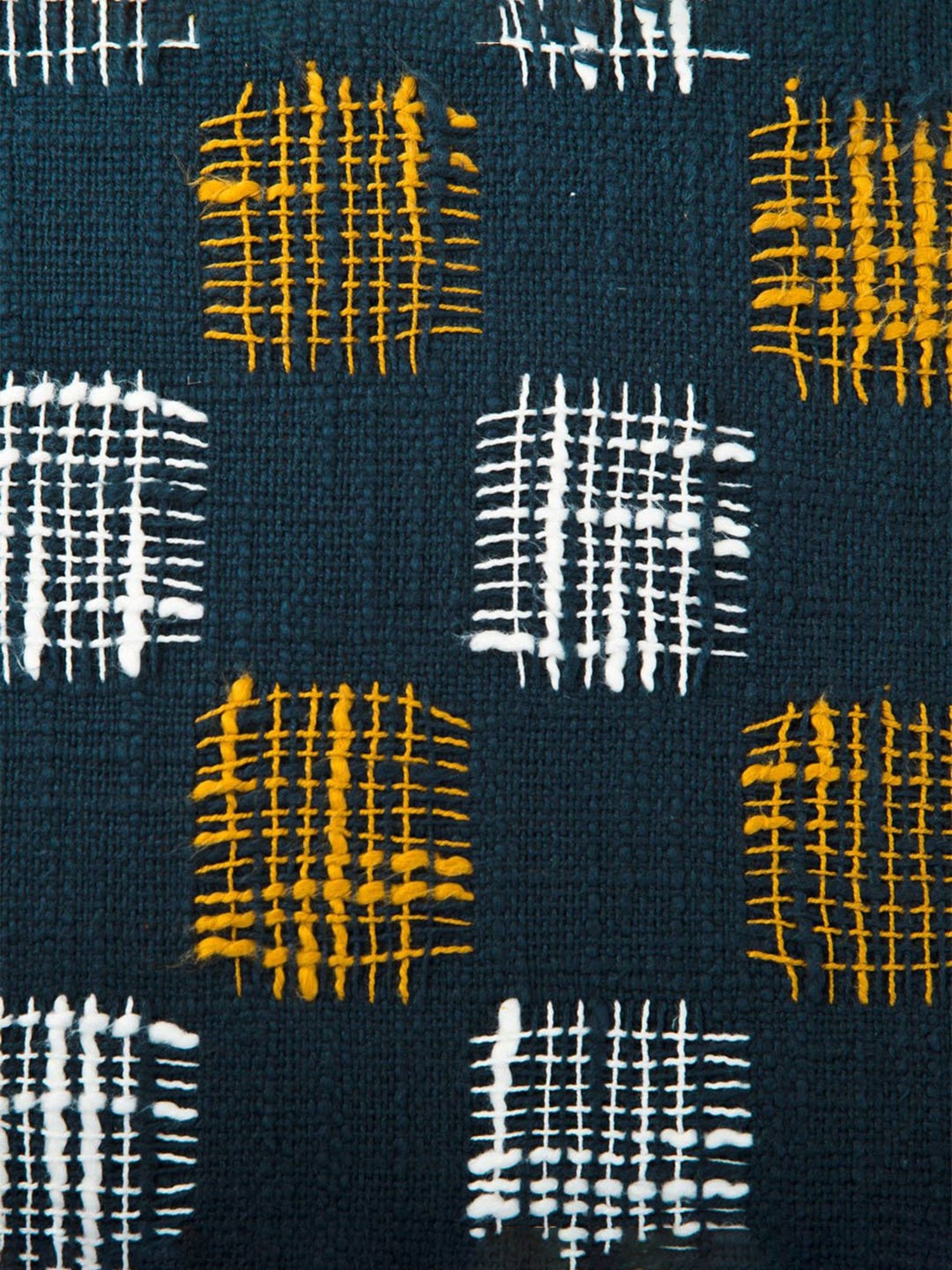 Fabindia Blue Cotton 31 TC 498 GSM Rhythm Cushion Cover