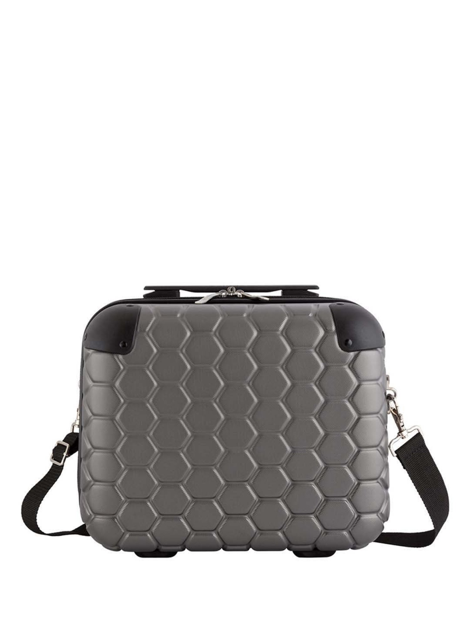 Carpisa Gunmetal Gotech Green Beauty Mini Vanity Bag