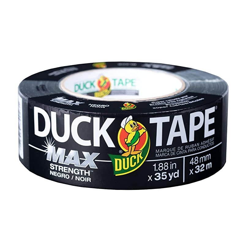 Max Strength 240867 Duct Tape, 1-Pack 1.88 Inch x 35 Yard Black