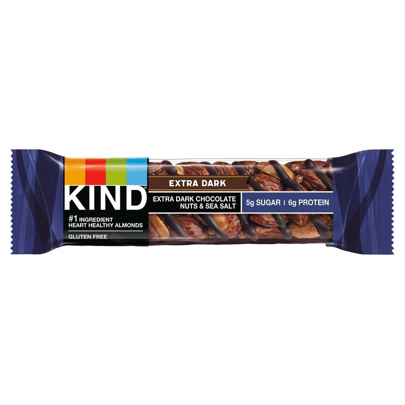 KIND Extra Dark Chocolate Nuts & Sea Salt Bars - 8.4oz/6ct