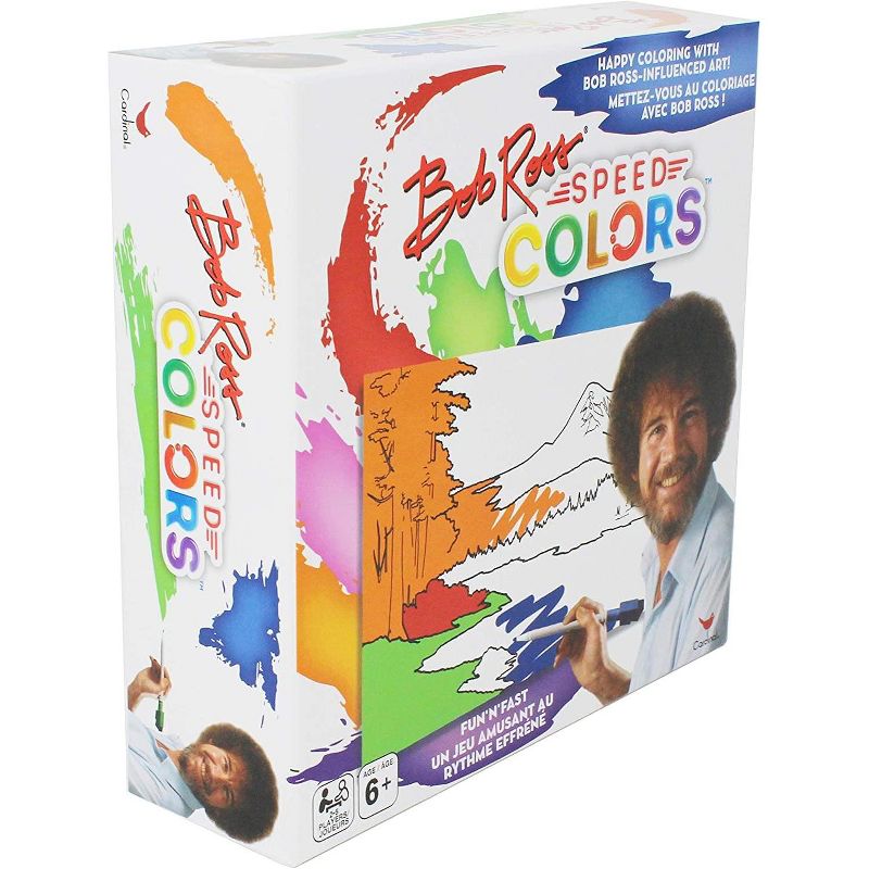 Spin Master Bob Ross Speed Colors Family Coloring Game | For 2-5 Players