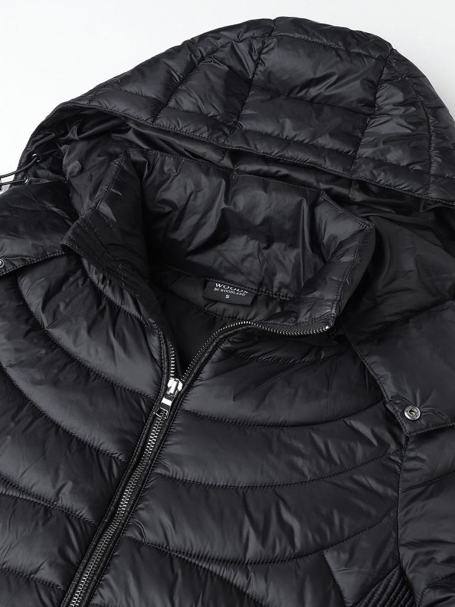 Woods Black Quilted Jacket