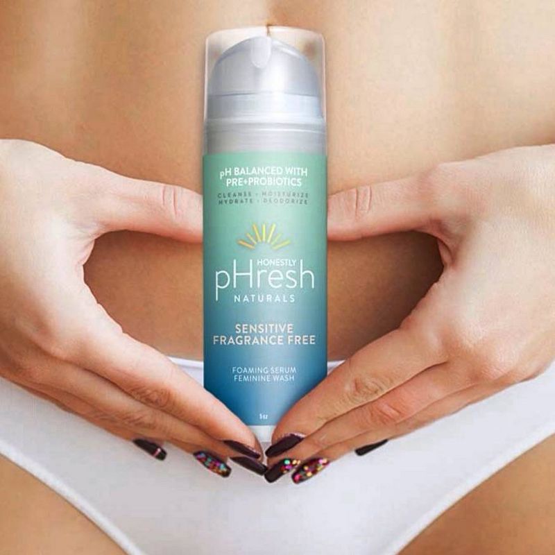 Honestly pHresh Sensitive Fragrance Free Pre + Pro Biotic Feminine Wash - 5 fl oz