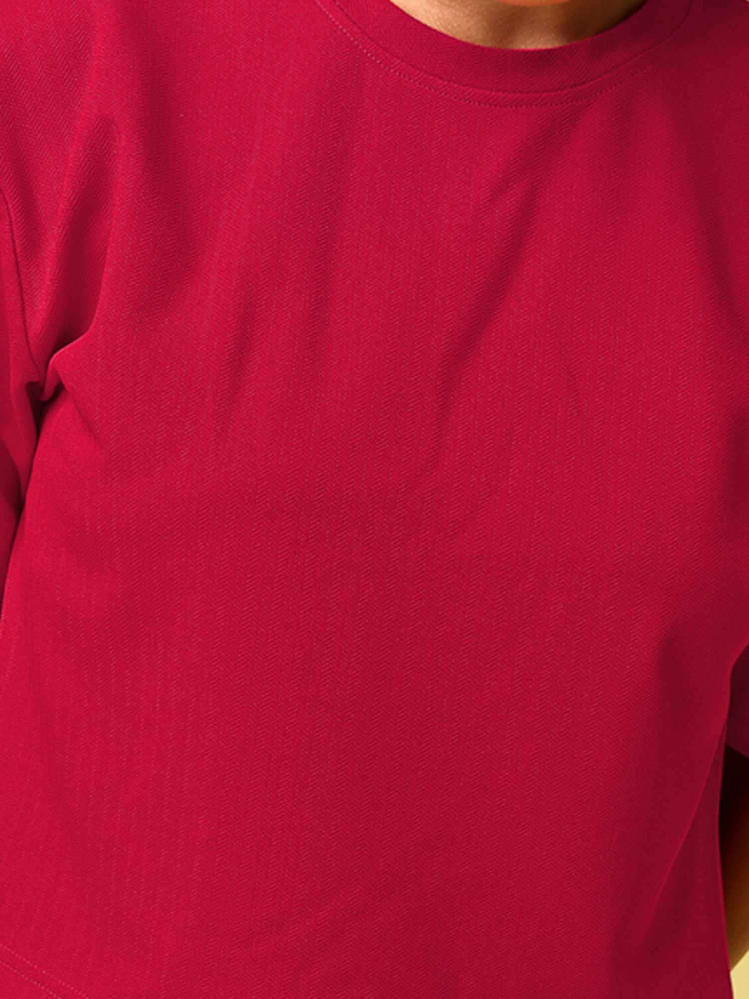 PURVAJA Red Regular Fit Crop Top