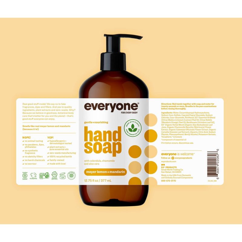 Everyone Meyer Lemon & Mandarin Hand Soap - 12.75 fl oz