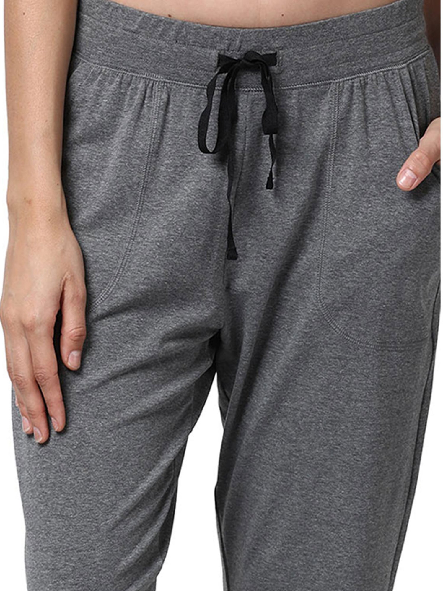 Enamor Grey Textured Joggers