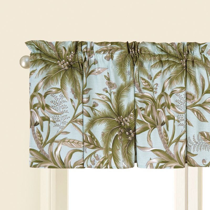 C&F Home Colonial Williamsburg Barbados Sea Cotton Valance Window Treatment