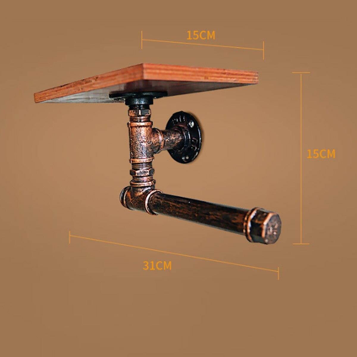 Bathroom Toilet Paper Holder with Shelf Phone Plate Paper Towel Rack Wall Mounted Roll Paper Rack Bathroom Accessories