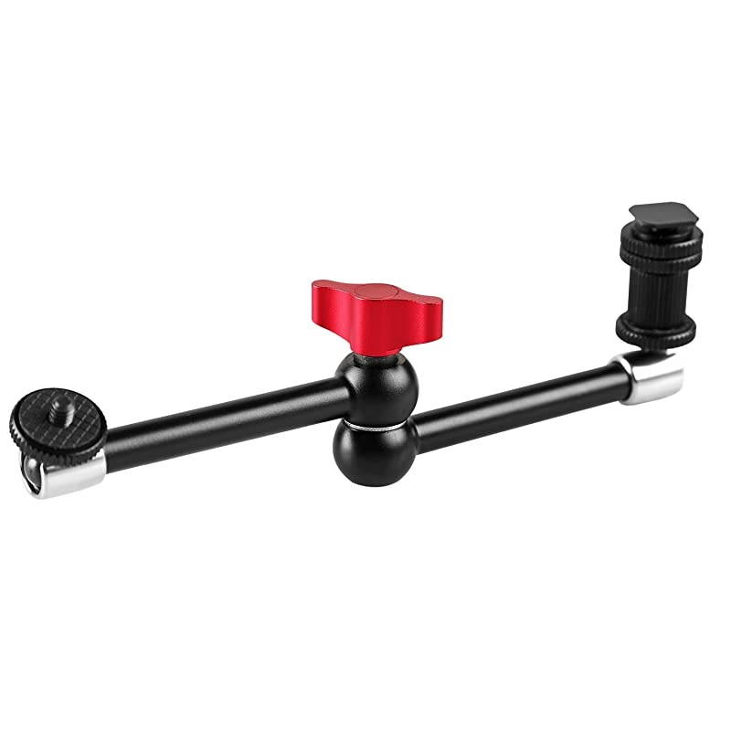 11inch Adjustable Articulating Friction Magic Arm amp Large Super Clamp Compatible with DSLR Camera Rig LED Lights Flash Light LCD Monitor
