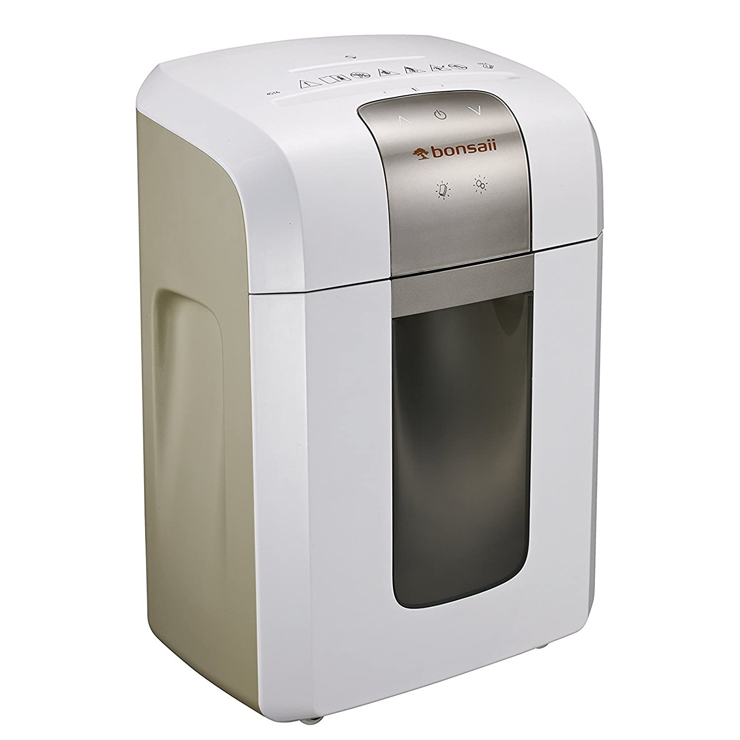 Bonsaii EverShred Pro 4S16 6-Sheet Micro-Cut Paper/CD/Credit Card Shredder,60 Mintues Continuous Running with 4 Easy Move Casters,High Security P-5,White