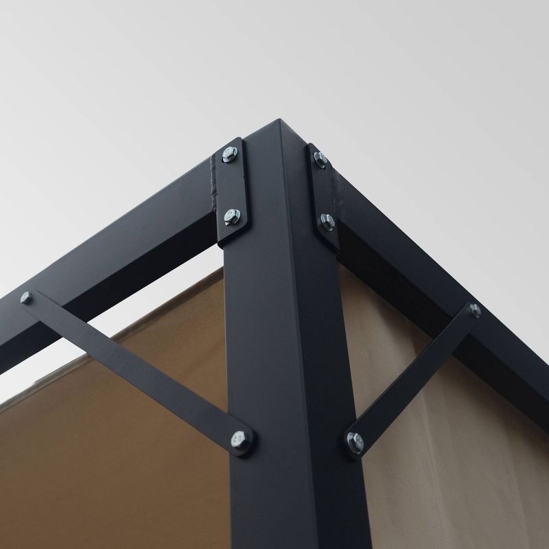 Westray 10' x 10' Steel Gazebo - Beige - Christopher Knight Home