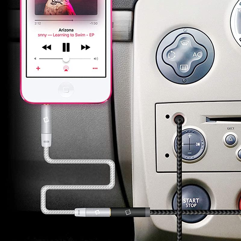 6Feet Gold Plated 35mm Male to Female Audio Extension Cable for Headphones Audio Aux and Car Stereo Retail Packaging