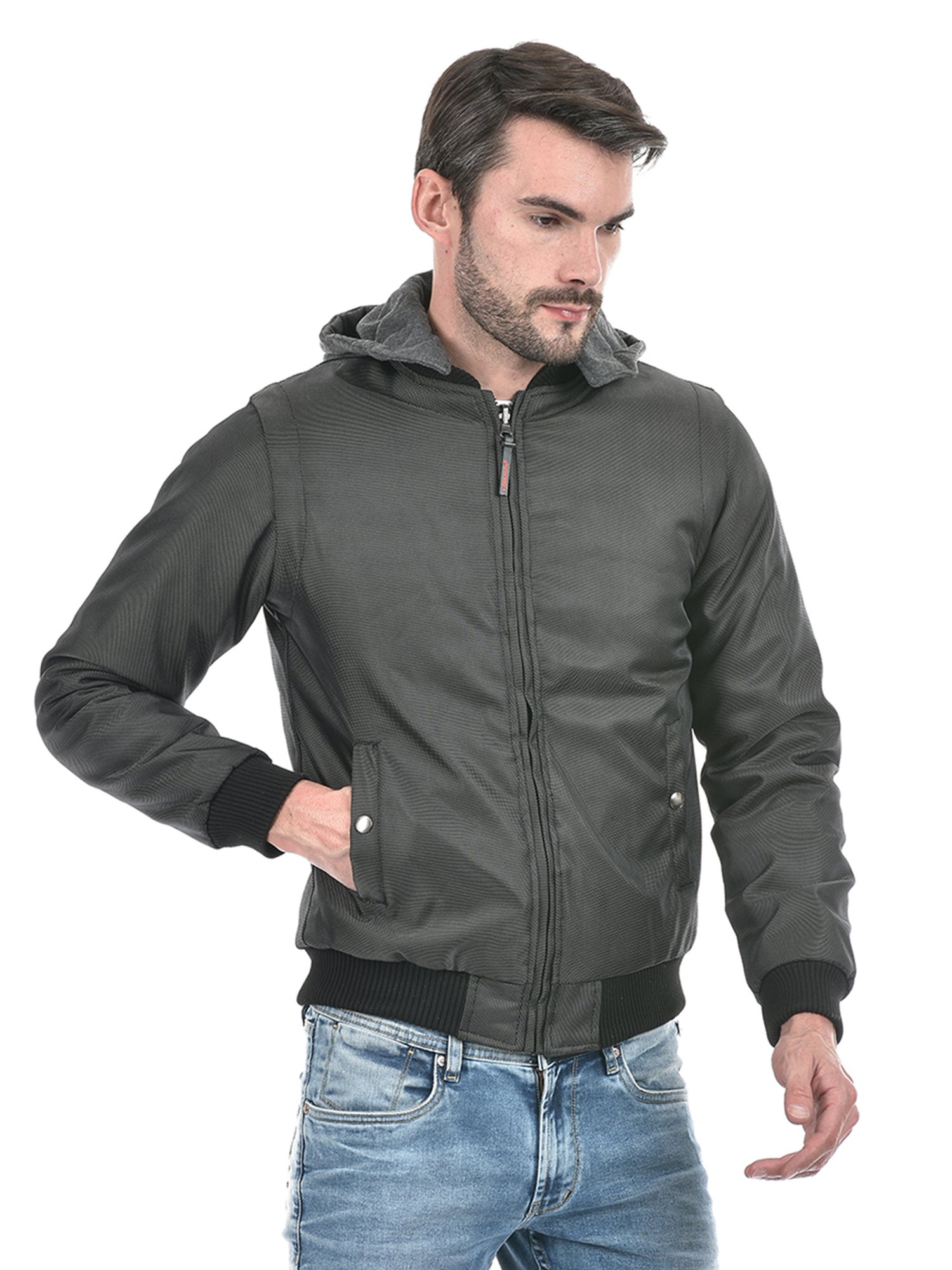 Lawman Pg3 Black & Olive Regular Fit Reversible Jacket