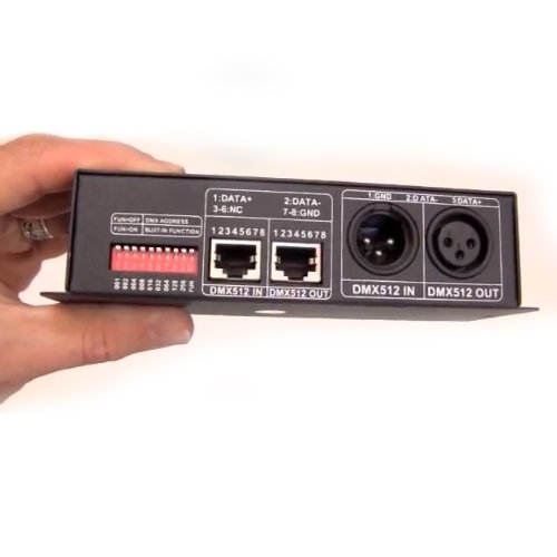 3 Channels DMX-512 Decoder Controller for RGB LED Lamp Light Multi-functional Full-color Controller