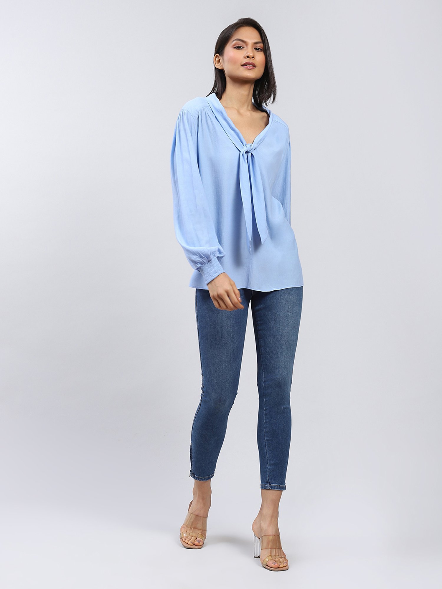 Label Ritu Kumar Sky Blue Top
