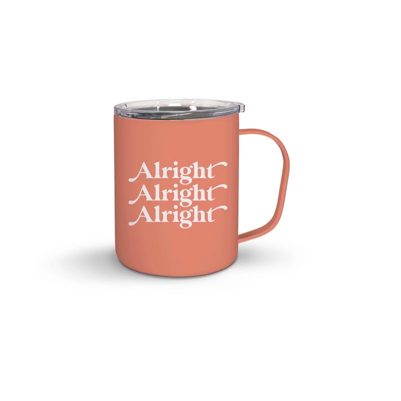 OCS Designs 12oz Double Walled Stainless Steel Coffee Desk Mug - Alright