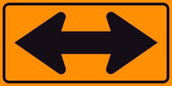 Double Arrow Sign