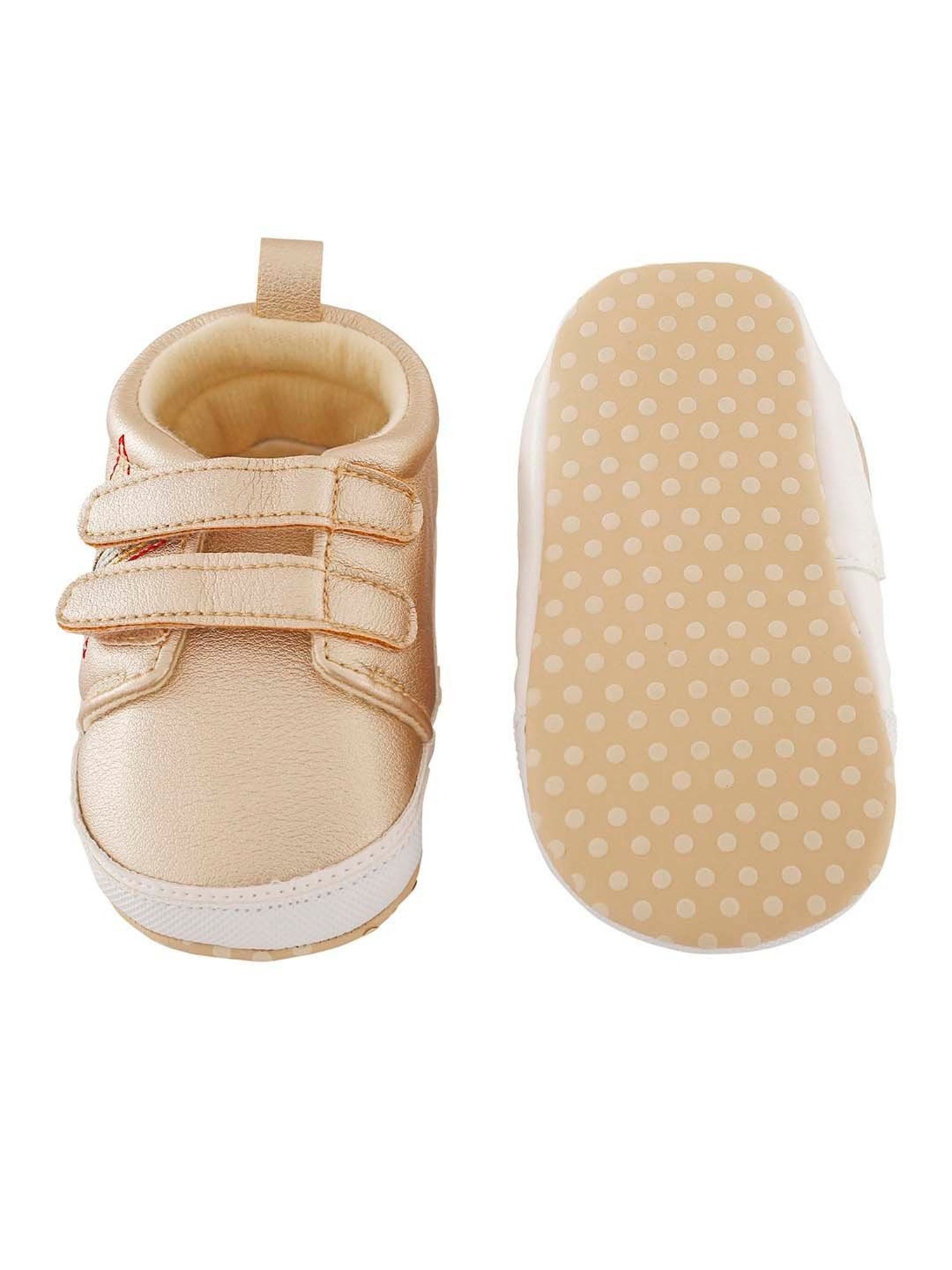 Baby Moo Kids Gold Casual Booties
