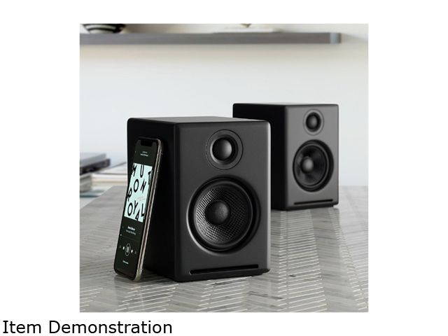AudioEngine A2+ Wireless Speaker System in Satin Black Paint