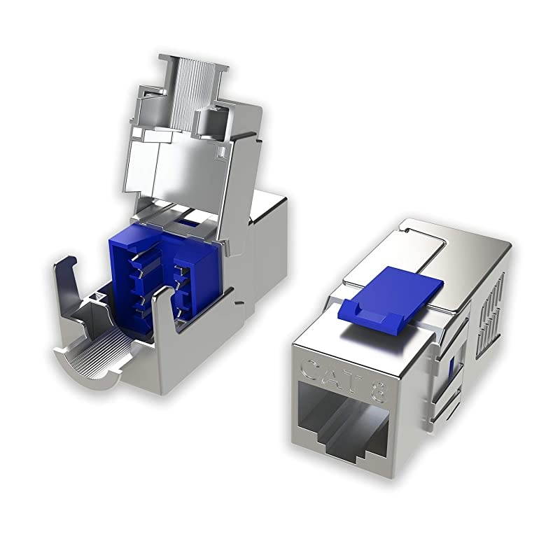 Easy Press Jack Tool for  Cat8 Cat6A RJ45 Field Termination | Ethernet LAN Network | for  Cat8 Keystone Jack Connectors KSTLC8SXX