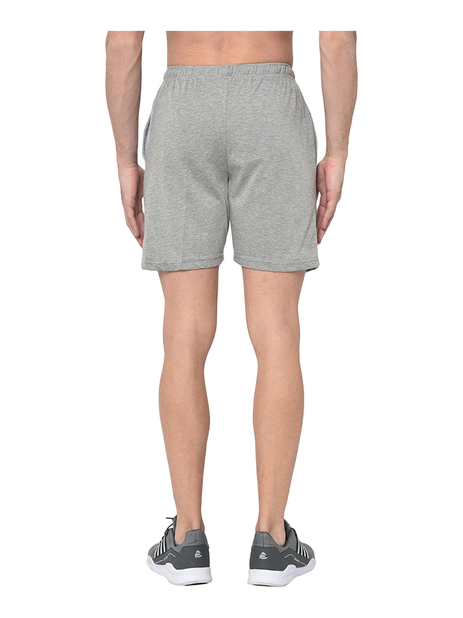 Vimal Jonney Navy & Grey Regular Fit Shorts - Pack of 2