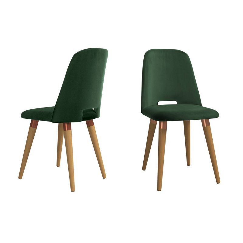 Set of 2 Selina Accent Chair Green - Manhattan Comfort