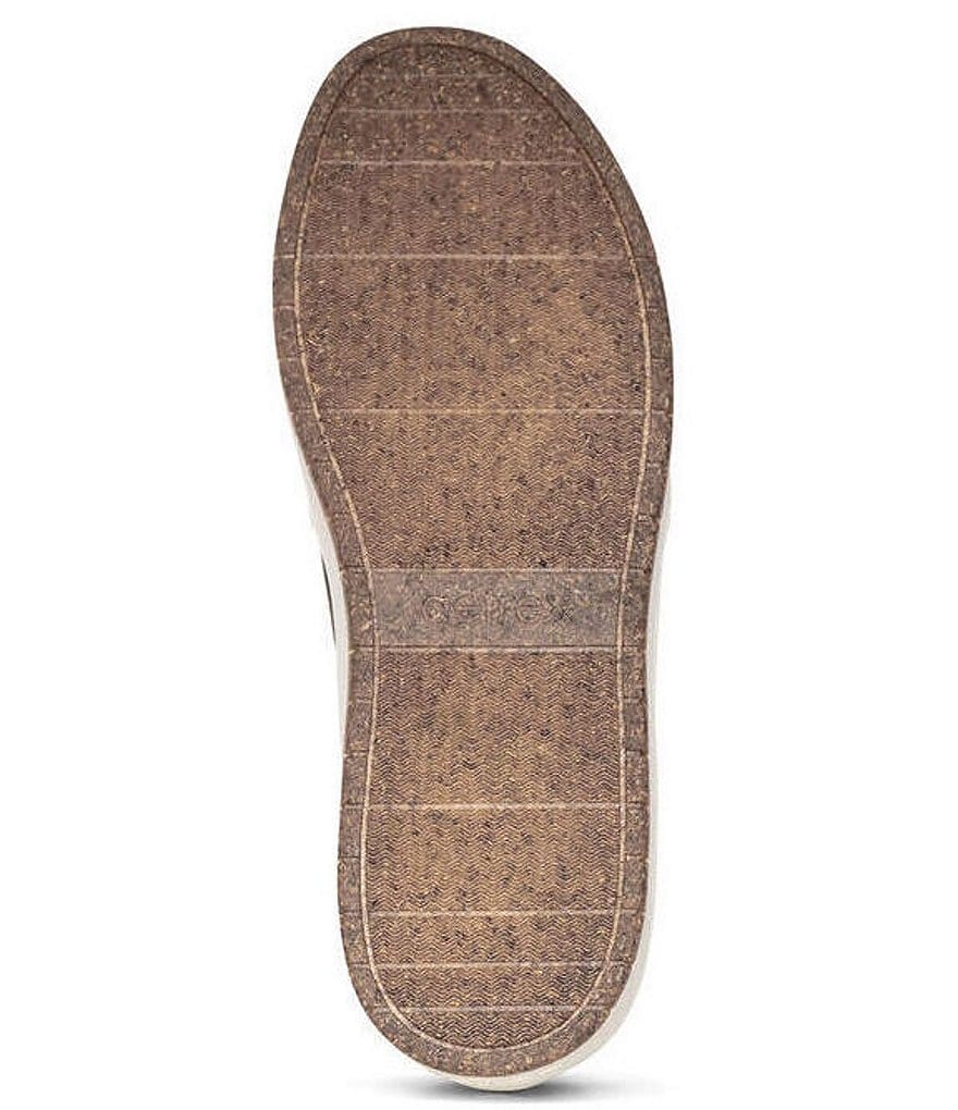 Aetrex Kenzie Woven Embossed Leather Slip-Ons