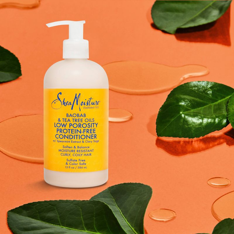 SheaMoisture Protein Free Conditioner for Curly Hair Baobab and Tea Tree Oils - 13 fl oz
