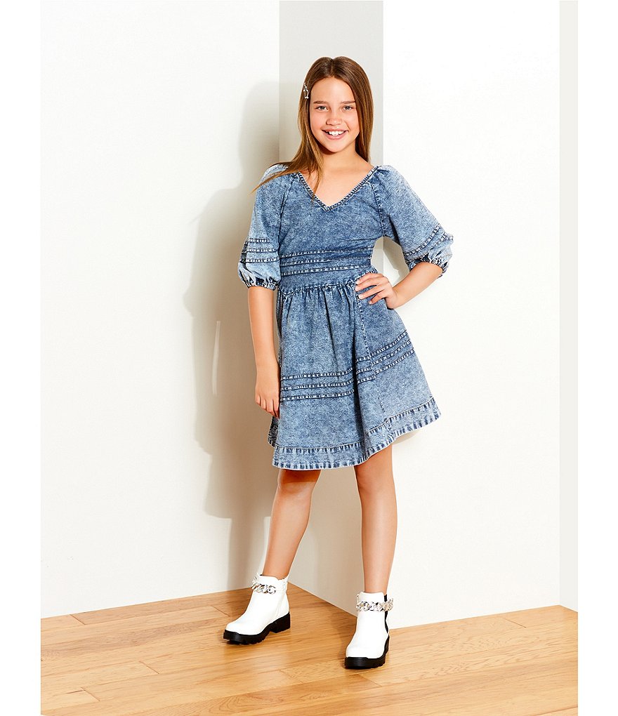 Polo Ralph Lauren Big Girls 7-16 Ombre Large Pony T-Shirt Dress