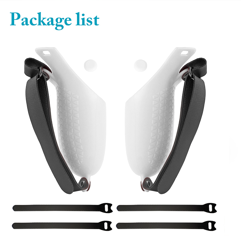 Grip Cover For Oculus Quest 2 Touch Controller Grip Accessories Anti-Throw Handle Sleeve With Adjustable Hand Strap