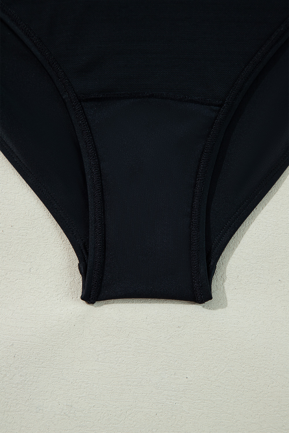 Black Plant Print Zip Front Half Sleeve One Piece Swimsuit