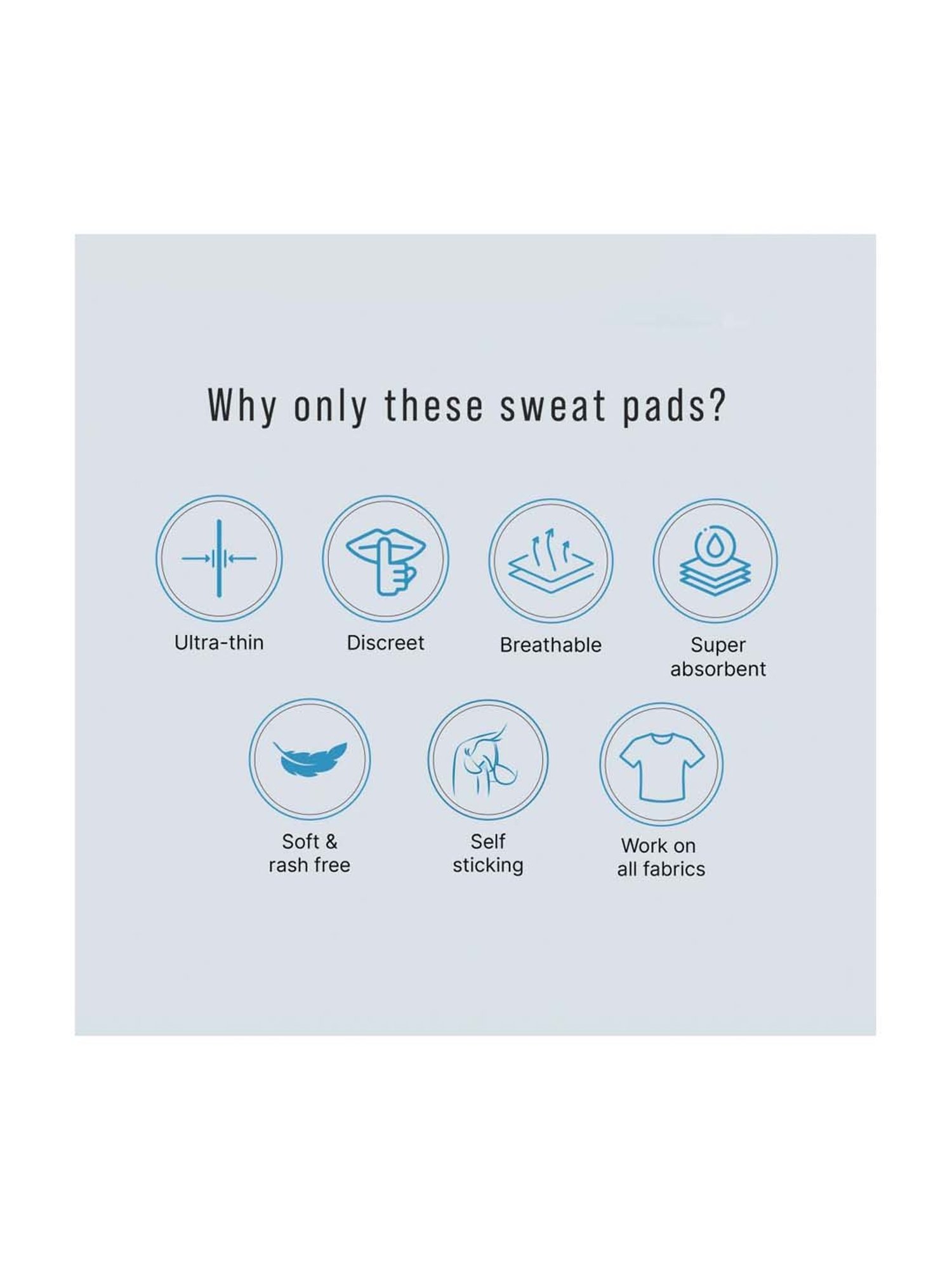 Sirona Anti Stain Underarm Sweat Pads - 24 Pad