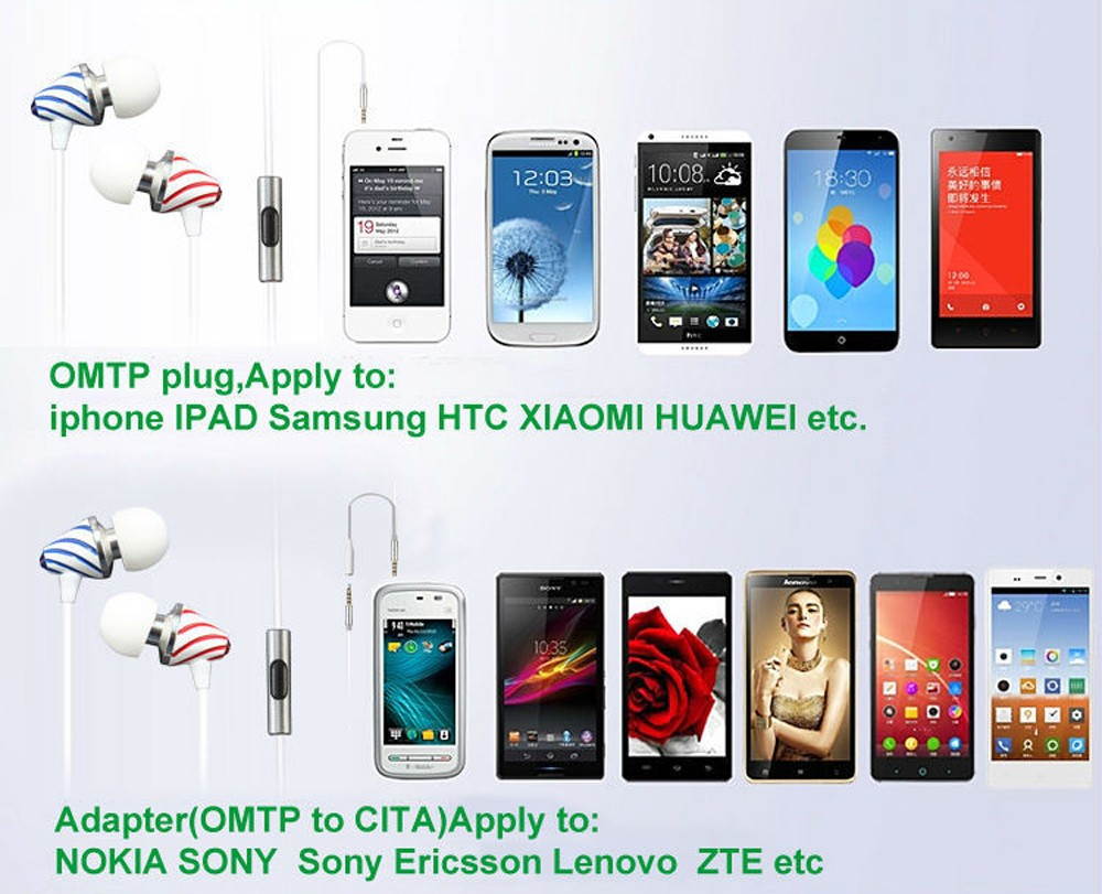 AB15439 MOAOL MP285 Metal Headphone in-Ear Earphone High Quality Wired Headset Lollipop Style with Mic for Cellphone Computer