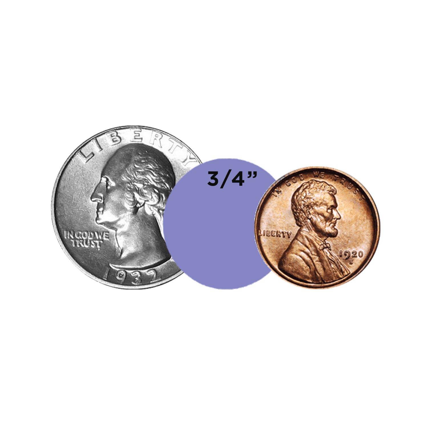 ChromaLabel 3/4 inch Removable Color-Code Dot Labels | 1,000/Roll (Lavender)